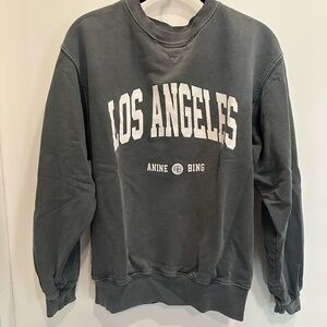 Anine Bing Charcoal Crewneck Sweater